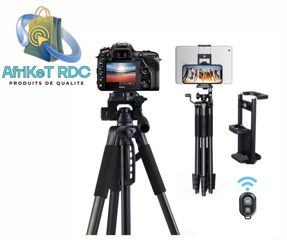Trépied Professionnel Pour Camera, Appareil Photo , Smartphone et Tabl –  AFRIKET RDC